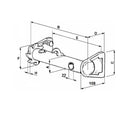 Verricello sinistro rinforzato ø 60mm