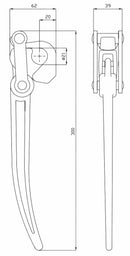 Chiusura per rimorchio Marotta Ø 21mm