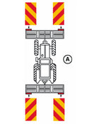Kit 2 pannelli per segnalazione attrezzature e convogli agricoli