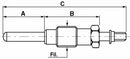Candeletta preriscaldamento 24V compatibile Fiat 975331