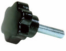 Volantino a 6 lobi Ø 40mm con perno e filetto M6x25mm confezione da 10 pezzi