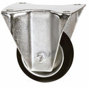 Ruota gommata 100x30mm supporto fisso