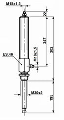 Cilindro oleodinamico per saracinesche 4"-5"-6",