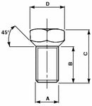 Colonnetta ruote M18x1,5 adattabile Same 2,0399,018,2 confezione da 5 pezzi