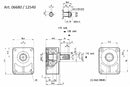 Supporto tirocinghia albero cilindrico Ø 18mm per pompa gruppo 2