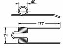 Dente pick-up adattabile Sgorbati 1111/6401 filo 4,8