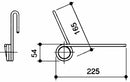 Dente Posteriore Seminatrice Carraro - Nodet JF348 FYX0348 Filo 7 confezione da 5 pezzi