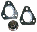 Supporto a flangia triangolare in lamiera stampata SBPFT 204 con cuscinetto Ø 20mm