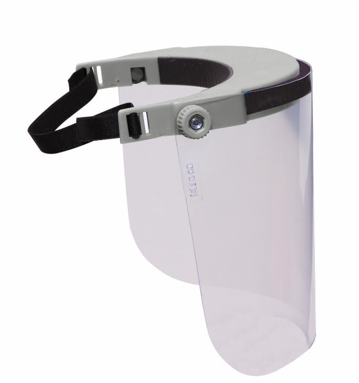 Visiera protettiva bianco spessore o,5mm in policarbonato