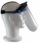 Visiera protettiva in policarbonato trasparente 195g certificata sanificabile e riutilizzabile confezione da 10 pezzi