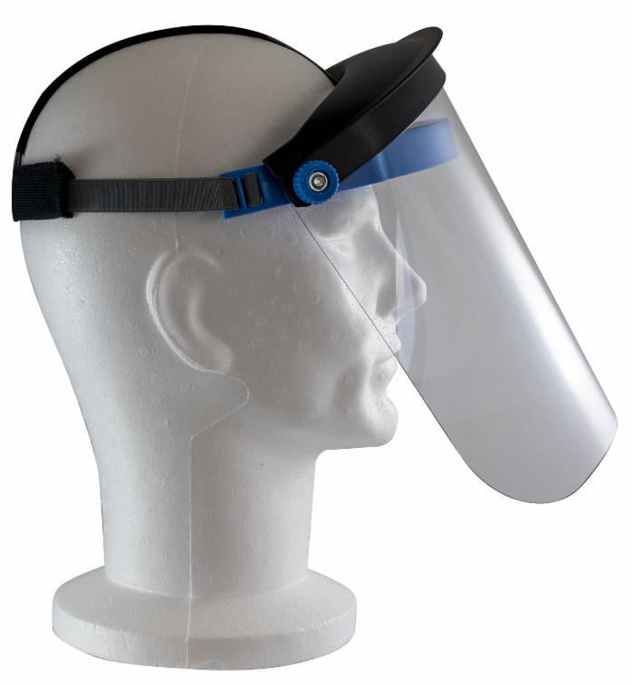 Visiera protettiva regolabile orientamento a 180° conformità alla norma EN 166:2001 protezione ottimale e comfort duraturo