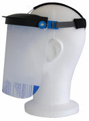Visiera protettiva in policarbonato trasparente 195g certificata sanificabile e riutilizzabile confezione da 10 pezzi