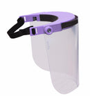 Visiera viola regolabile in policarbonato leggera 130g certificata resistente e riutilizzabile