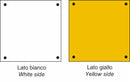 Targa ripetitrice provvisoria bianca/gialla per rimorchi agricoli