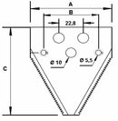 Sezione Rigata BCS 58027096 confezione da 25 pezzi