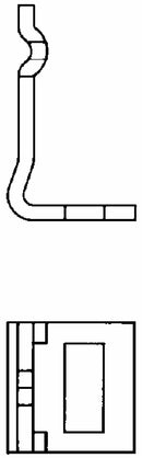 Staffa per molla flex h 22,sezione 50x6 confezione da 25 pezzi