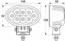 Faro da lavoro ovale 8 LED 24W 12-28V
