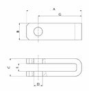 Forcella 50x15,Ø24