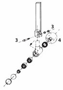 Avanvomere completo con disco 360mm e braccio sezione 50x30mm