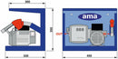 Distributore ad uso privato per gasolio "Easy Pump Counter"