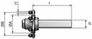 Semiasse senza freno Q45 a 5 fori l=200mm
