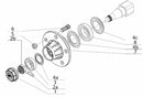 Semiasse senza freno Q50 a 5 fori l=200mm