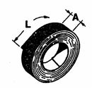 Cinghia Rotopressa Bugnata 50m Larga 178mm Spessore 6mm lunghezza di 25 metri