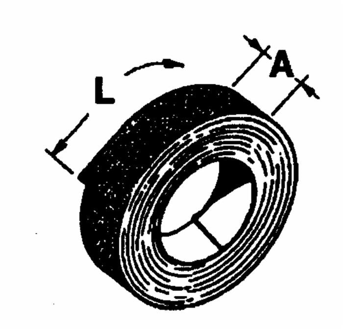Cinghia per rotopressa bugnata 50m larga 120m lunghezza di 25 metri