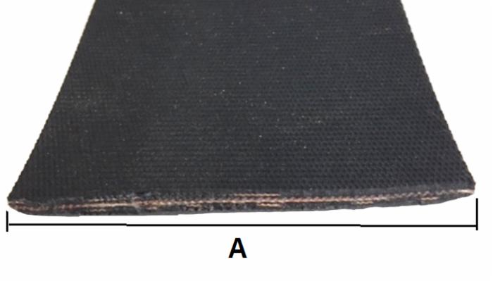 Cinghia per rotopressa bugnata 50m larga 120m lunghezza di 25 metri