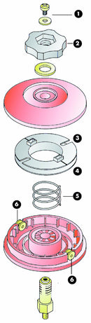 Boccola in ottone per testina confezione da 15 pezzi