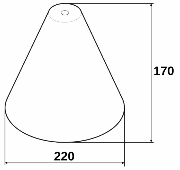 Campana per diserbo localizzato arancione
