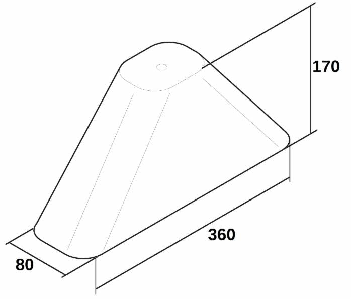 Campana per diserbo localizzato da 36x17x8cm
