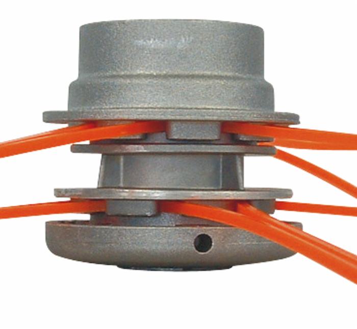 Testina spollonatrice per decespugliatore taglio a 2 livelli in alluminio