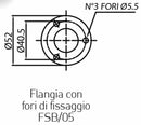 Tappo con filtro e cestello a 3 fori di fissaggio