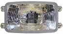 Fanale anteriore asimmetrico 3 luci 165x93mm