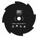 Disco per decespugliatore con 8 denti in acciaio Ø esterno 230mm Ø foro 25,4mm