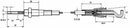 Cavo telecomando tipo Morse lunghezza 1500mm