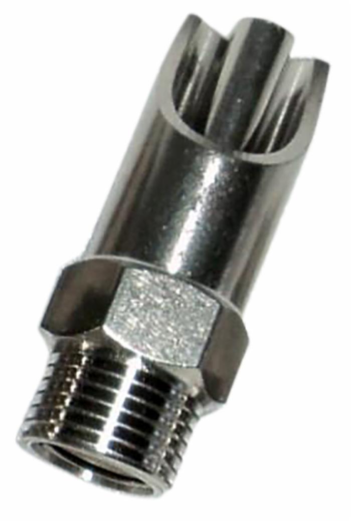 Abbeveratoio suini acciaio e ottone Ø 21mm filetto M1/2" confezione da 3 pezzi