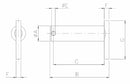Perno per forcella tir,reg,ø 18x91,5 confezione da 3 pezzi