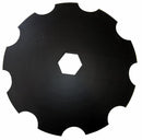 DISCO FRANGIZOLLE DENTATO Ø 610X6 MM. - FORO ESAGONALE 92