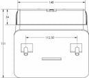 Fanale Anteriore Sx 12V Trattore Ford 81844435 Certificato E6 confezione da 2 pezzi