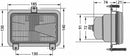 Proiettore asimmettrico 185x140mm