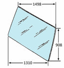 Cristallo parabrezza posteriore adattabile al riferimento originale Fiat/Ford 51780304 e New Holland 82016997