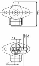 Presa 3 poli con coperchio protettivo