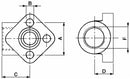Flangia pompa oleodinamica 3 fori 1” interasse 56mm