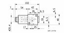 Deviatore elettrico a 3 vie da 1/4" 12VDC