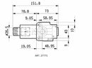 Deviatore elettrico a 3 vie da 3/8" 12VDC