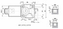Deviatore elettrico a 3 vie da 3/4" 12VDC