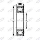 Cuscinetto radiale a sfere SKF 6005 RS C3