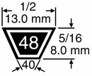 Cinghia trapezoidale 4L 50"